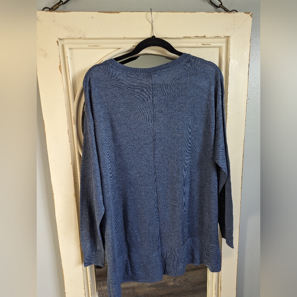 H&M fine knit sweater - blue - Picture 3 of 5